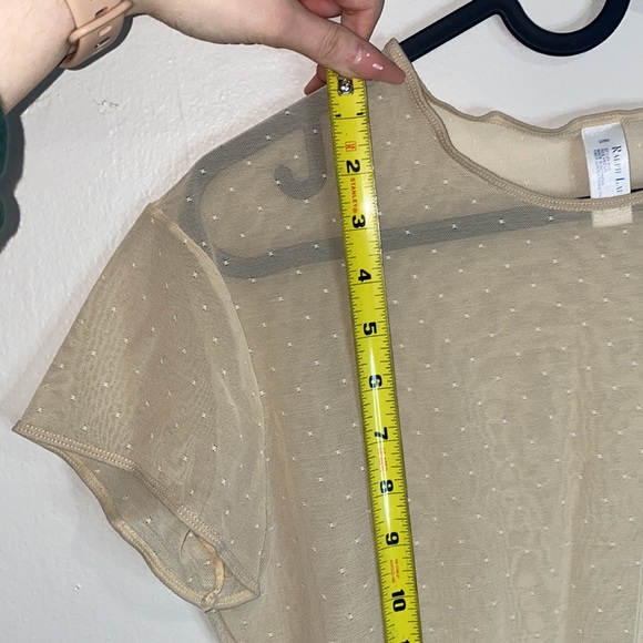 🦕Vintage Sheer Ralph Lauren short sleeved top! - Picture 8 of 10